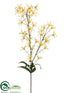 Silk Plants Direct Starflower Spray - Yellow - Pack of 12
