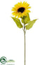 Silk Plants Direct Sunflower Spray - Yellow - Pack of 12