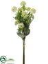 Silk Plants Direct Snowball Bundle - Cream Green - Pack of 6