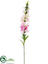 Silk Plants Direct Snapdragon Spray - Cream Pink - Pack of 12