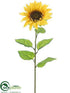 Silk Plants Direct Sunflower Spray - Yellow - Pack of 12