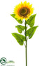 Silk Plants Direct Sunflower Spray - Yellow - Pack of 6