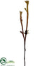 Silk Plants Direct Staghorn Spray - Brown Green - Pack of 12