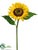 Sunflower Spray - Yellow - Pack of 12