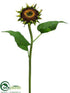 Silk Plants Direct Sunflower Spray - Brown - Pack of 12