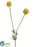 Silk Plants Direct Scabiosa Bud Spray - Yellow - Pack of 12