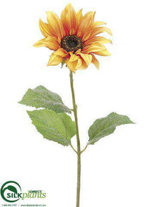 Sunflower Spray - Yellow Orange - Pack of 12