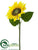 Sunflower Spray - Yellow - Pack of 6