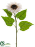 Silk Plants Direct Sunflower Spray - Beige - Pack of 6