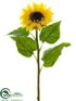 Silk Plants Direct Sunflower Spray - Yellow - Pack of 6