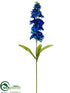Silk Plants Direct Stock Flower Spray - Royal - Pack of 12