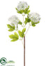 Silk Plants Direct Snowball Spray - White - Pack of 12