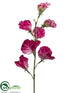 Silk Plants Direct Sweet Pea Spray - Fuchsia Two Tone - Pack of 12
