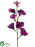 Silk Plants Direct Sweet Pea Spray - Orchid Dark - Pack of 12