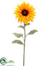 Silk Plants Direct Sunflower Spray - Yellow Gold - Pack of 12