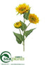 Silk Plants Direct Sunflower Spray - Yellow - Pack of 12