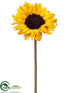 Silk Plants Direct Sunflower Spray - Orange Yellow - Pack of 12