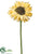 Sunflower Spray - Yellow - Pack of 12