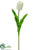 Silk Plants Direct Tulip Spray - Cream White - Pack of 24