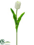 Silk Plants Direct Tulip Spray - Cream White - Pack of 24