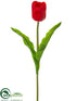 Silk Plants Direct Tulip Spray - Red - Pack of 24