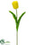 Silk Plants Direct Tulip Spray - Yellow - Pack of 24