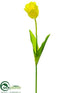Silk Plants Direct Parrot Tulip Spray - Yellow - Pack of 12