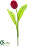 Silk Plants Direct Tulip Spray - Red - Pack of 12