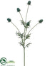 Silk Plants Direct Thistle Spray - Blue Gray - Pack of 12