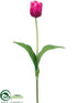 Silk Plants Direct Tulip Spray - Fuchsia Two Tone - Pack of 12