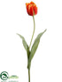 Silk Plants Direct Dutch Tulip Spray - Flame Green - Pack of 12
