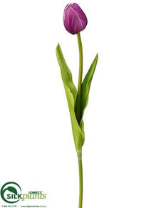 Tulip Bud Spray - Plum - Pack of 12