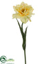 Silk Plants Direct Tulip Spray - Yellow - Pack of 12