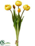 Silk Plants Direct Tulip Bundle - Yellow - Pack of 12