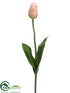 Silk Plants Direct Tulip Spray - Peach - Pack of 12