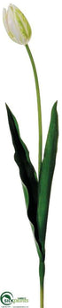 Silk Plants Direct Tulip Spray - Green Pink - Pack of 12