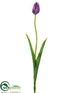 Silk Plants Direct French Tulip Spray - Violet Pink - Pack of 12