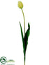 Silk Plants Direct Tulip Spray - Yellow Green - Pack of 12