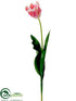Silk Plants Direct Parrot Tulip Spray - Rose Cream - Pack of 12