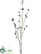 Silk Plants Direct Thistle Spray - Purple - Pack of 12