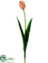 Silk Plants Direct Dutch Tulip Spray - Rose Green - Pack of 12