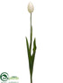 Silk Plants Direct Tulip Spray - Cream - Pack of 12