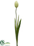 Silk Plants Direct Tulip Spray - Green - Pack of 12