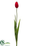 Silk Plants Direct Tulip Spray - Red - Pack of 12