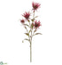 Silk Plants Direct Thistle Spray - Burgundy - Pack of 12