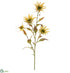 Silk Plants Direct Thistle Spray - Yellow Gold - Pack of 12