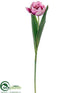 Silk Plants Direct Tulip Spray - Rubrum Cream - Pack of 12
