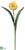 Silk Plants Direct Tulip Spray - Yellow - Pack of 12