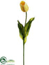 Silk Plants Direct Tulip Spray - Yellow - Pack of 12