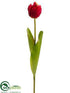 Silk Plants Direct Tulip Spray - Red - Pack of 12